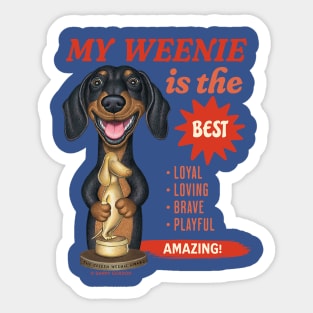 Cute Funny Doxie Weenie Dachshund Dog Sticker